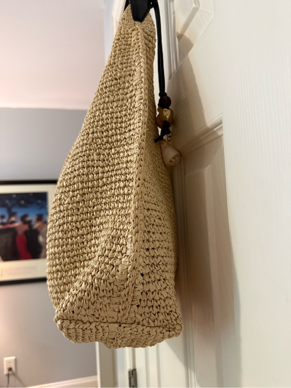 Madewell The Mylie Shoulder Bag in Straw w/ original charm NWT - Picture 4 of 11